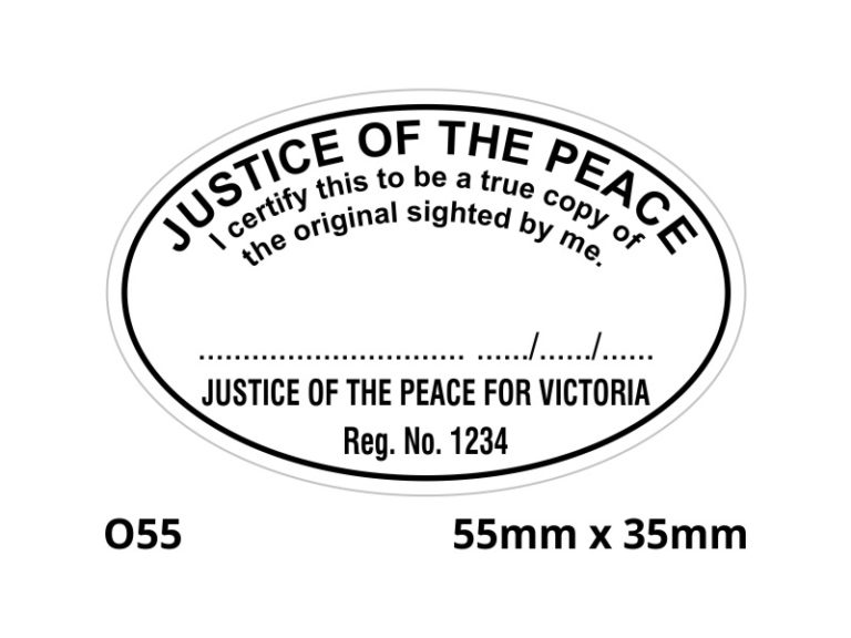 Justice of the Peace Stamp VIC O55 Stamps Plus
