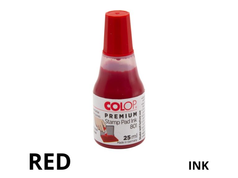 Red Stamp Pad Ink 801 Stamps Plus